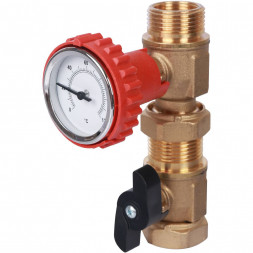 SDG-0001-002001 STOUT Насосная группа с прямым контуром 3/4  без насоса в теплоизоляции