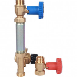SDG-0002-002001 STOUT Насосная группа с термостатическим смесительным клапаном 3/4  без насоса