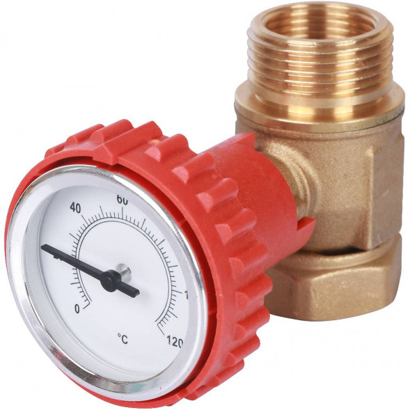 SDG-0002-002001 STOUT Насосная группа с термостатическим смесительным клапаном 3/4  без насоса