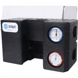SDG-0002-002001 STOUT Насосная группа с термостатическим смесительным клапаном 3/4  без насоса