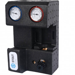 SDG-0007-002001 STOUT Насосная группа с 3-х ходовым приводным смесителем 3/4  без насоса