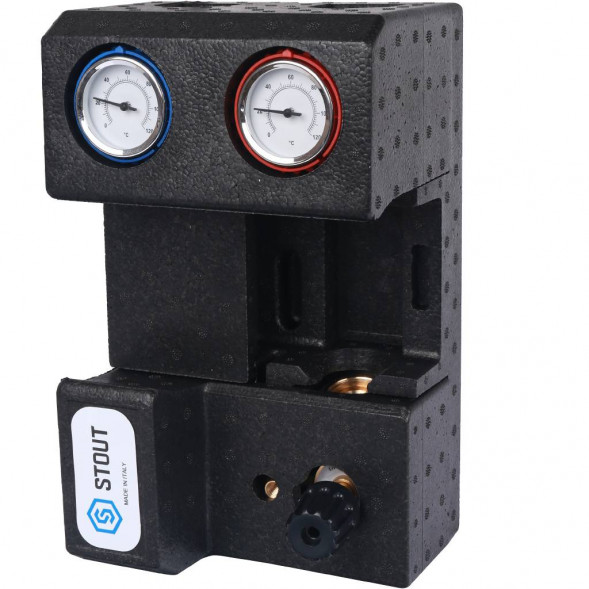 SDG-0007-002001 STOUT Насосная группа с 3-х ходовым приводным смесителем 3/4  без насоса