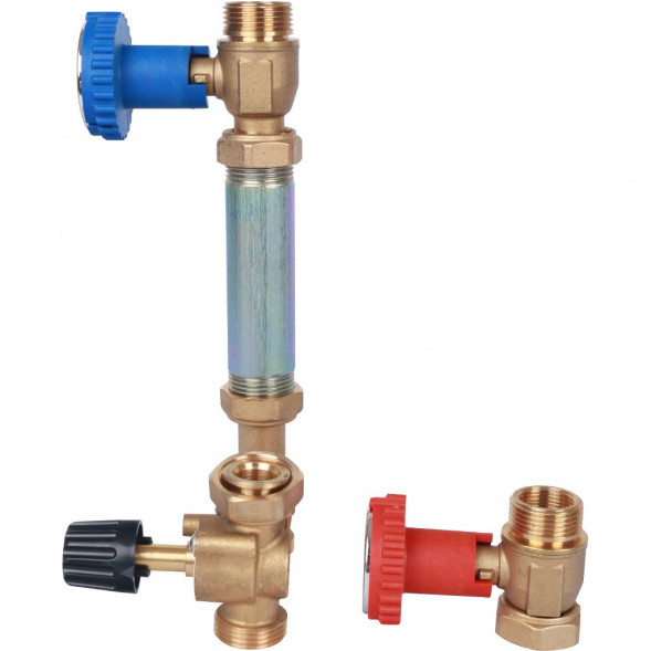 SDG-0007-002001 STOUT Насосная группа с 3-х ходовым приводным смесителем 3/4  без насоса