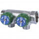 SMB-6850-341202 STOUT Коллектор регулирующий 3/4 , 2 отвода 1/2 под компрессионный фитинг для полимерных труб