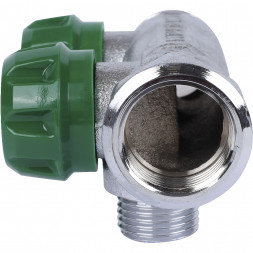 SMB-6850-341202 STOUT Коллектор регулирующий 3/4 , 2 отвода 1/2 под компрессионный фитинг для полимерных труб