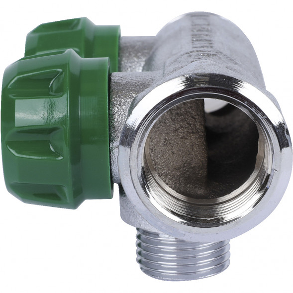 SMB-6850-341202 STOUT Коллектор регулирующий 3/4 , 2 отвода 1/2 под компрессионный фитинг для полимерных труб