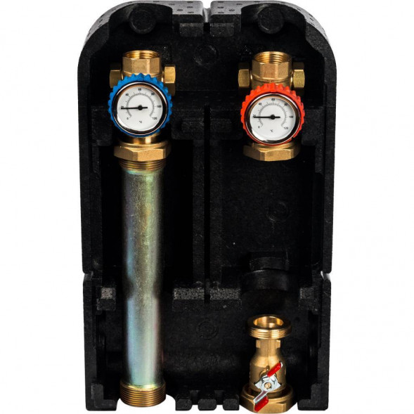 SDG-0001-002501 STOUT Насосная группа с прямым контуром 1  без насоса в теплоизоляции