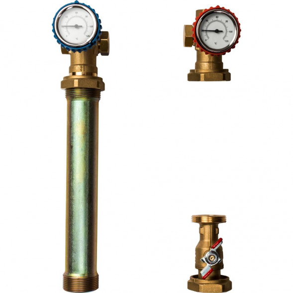 SDG-0001-002501 STOUT Насосная группа с прямым контуром 1  без насоса в теплоизоляции