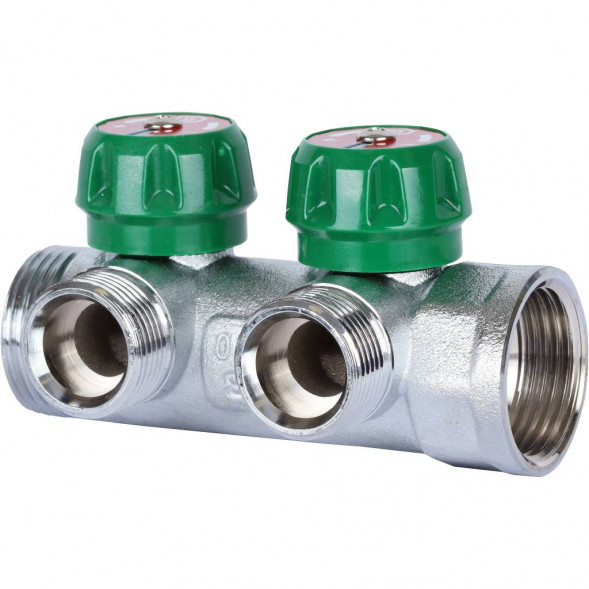 SMB-6850-013402 STOUT Коллектор регулирующий 1 , 2 отвода 3/4  ЕК