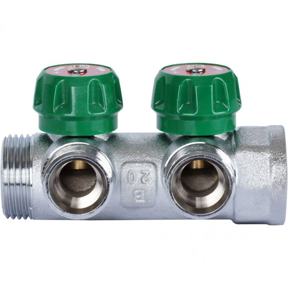 SMB-6850-013402 STOUT Коллектор регулирующий 1 , 2 отвода 3/4  ЕК