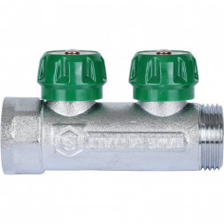 SMB-6850-013402 STOUT Коллектор регулирующий 1 , 2 отвода 3/4  ЕК