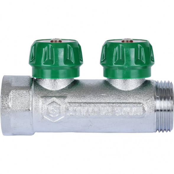 SMB-6850-013402 STOUT Коллектор регулирующий 1 , 2 отвода 3/4  ЕК