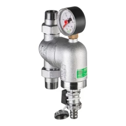 Фильтр 1/2" НР , с манометром, Поворотное соединение 100мкм, Max: 95 °C, 25 бар FAR