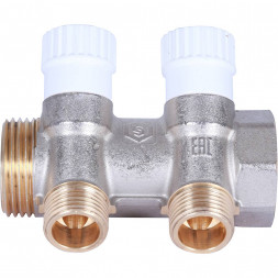 SMB 6852 011202 STOUT Коллектор распределительный 1 , 2 отвода 1/2  плоское уплотнение