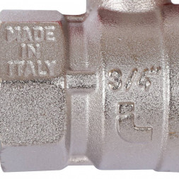 STOUT  Кран шаровой стандартнопроходной, ВР/НР, ручка бабочка 3/4" (красная ручка)