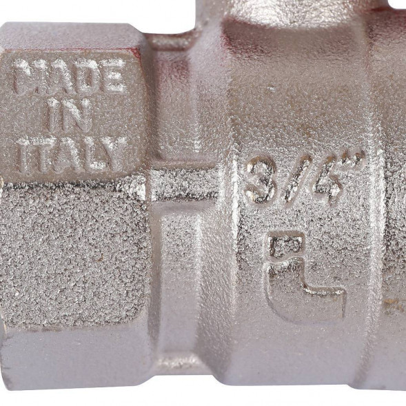 STOUT  Кран шаровой стандартнопроходной, ВР/НР, ручка бабочка 3/4" (красная ручка)