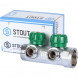 SMB-6850-011202 STOUT Коллектор регулирующий 1 , 2 отвода 1/2 под компрессионный фитинг для полимерных труб