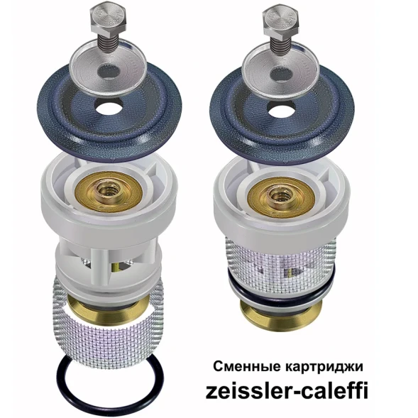 Редуктор давления мембранный 1/2" (ВР-ВР) никелированный ZEISSLER