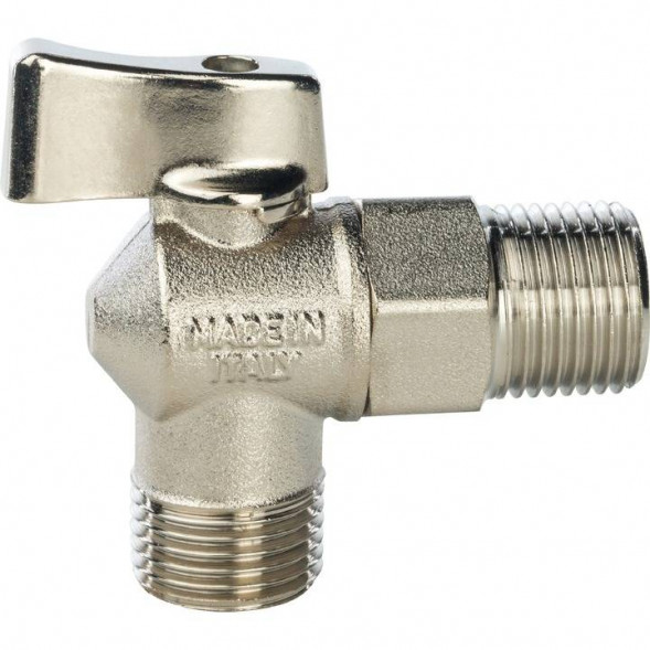 STOUT 1/2" Кран шаровой угловой для стиральных машин