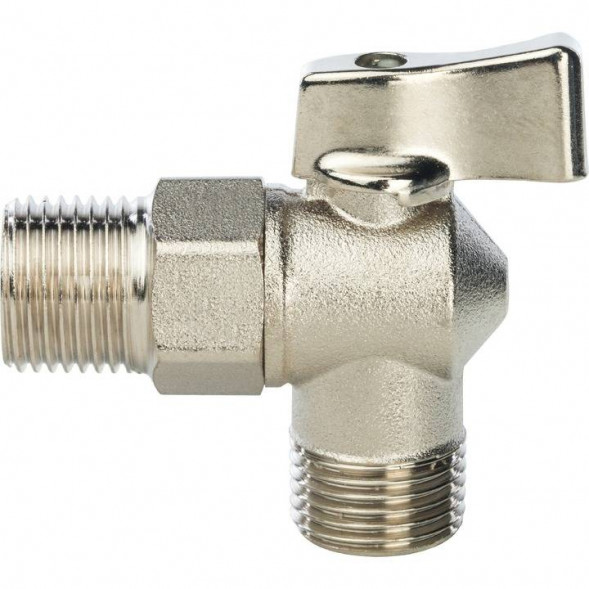 STOUT 1/2" Кран шаровой угловой для стиральных машин