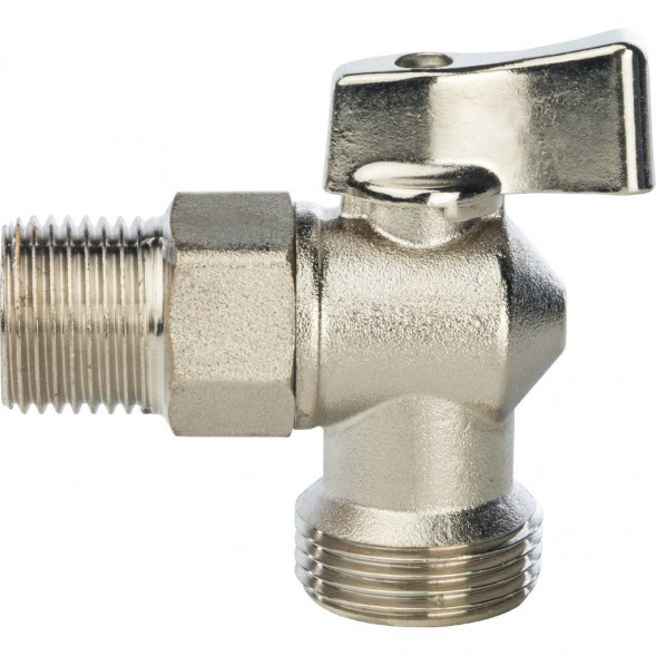 STOUT  1/2 на 3/4 Кран шаровой угловой для стиральных машин