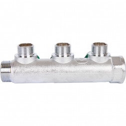 SMB-6850-341203 STOUT Коллектор регулирующий 3/4 , 3 отвода 1/2 под компрессионный фитинг для полимерных труб