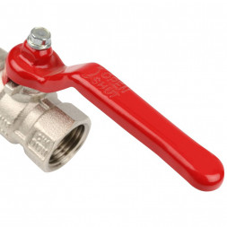 STOUT  Кран шаровой стандартнопроходной, ВР/ВР, ручка рычаг 1/2" (красная ручка)