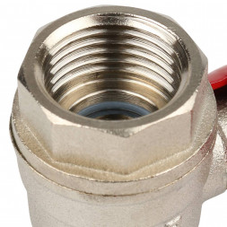 STOUT  Кран шаровой стандартнопроходной, ВР/ВР, ручка рычаг 1/2" (красная ручка)