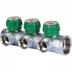 SMB-6850-013403 STOUT Коллектор регулирующий 1 , 3 отвода 3/4  ЕК