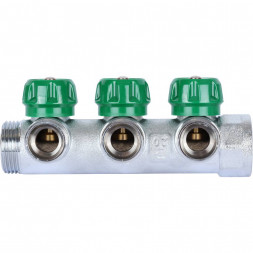 SMB-6850-013403 STOUT Коллектор регулирующий 1 , 3 отвода 3/4  ЕК
