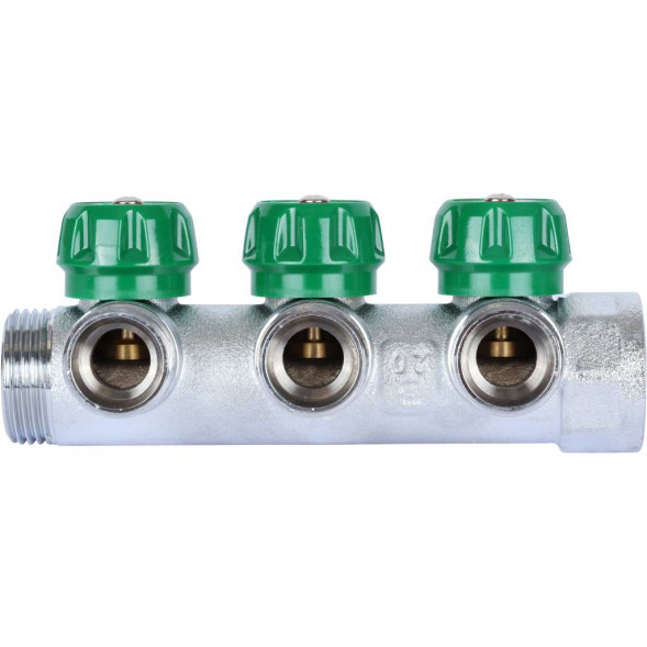 SMB-6850-013403 STOUT Коллектор регулирующий 1 , 3 отвода 3/4  ЕК