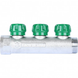 SMB-6850-013403 STOUT Коллектор регулирующий 1 , 3 отвода 3/4  ЕК