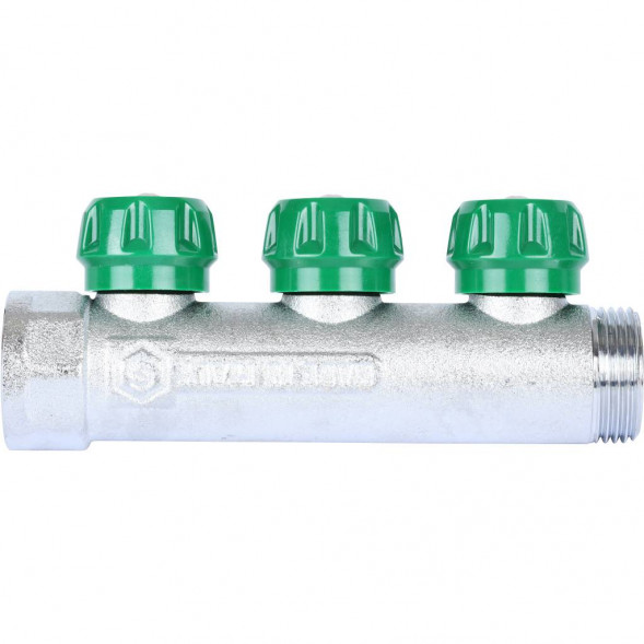 SMB-6850-013403 STOUT Коллектор регулирующий 1 , 3 отвода 3/4  ЕК