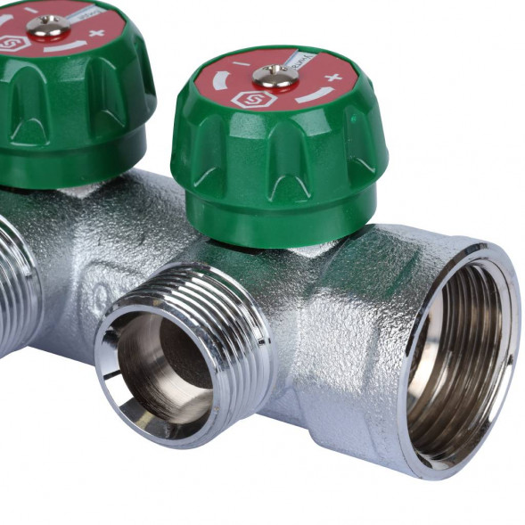 SMB-6850-013403 STOUT Коллектор регулирующий 1 , 3 отвода 3/4  ЕК