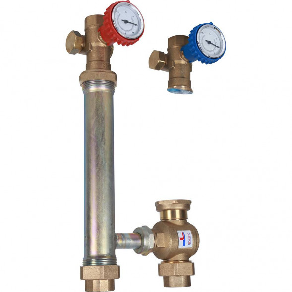 SDG-0015-002501 STOUT Насосная группа для твердотопливных котлов 1  без насоса