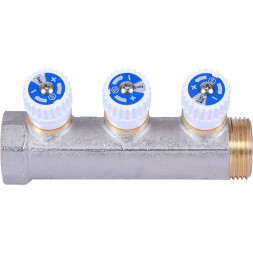 SMB 6852 011203 STOUT Коллектор распределительный 1 , 3 отвода 1/2  плоское уплотнение