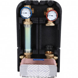 SDG-0038-342501 STOUT Насосная группа с теплообменником 34 пластины, без насоса в теплоизоляции