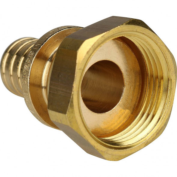 SFA-0019-002034 STOUT Переходник с накидной гайкой 20xG 3/4  для труб из сшитого полиэтилена аксиальный (3400C7H052028B)