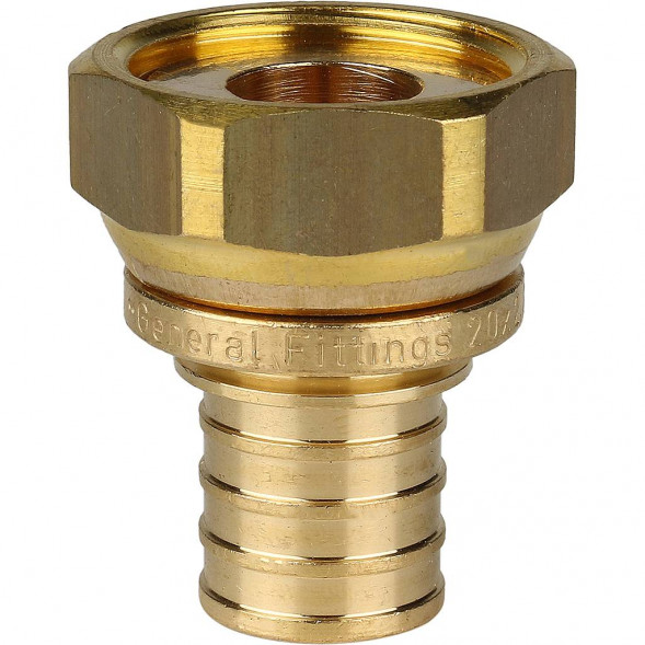 SFA-0019-002034 STOUT Переходник с накидной гайкой 20xG 3/4  для труб из сшитого полиэтилена аксиальный (3400C7H052028B)