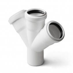 Крестовина одноплоскостная Pro Aqua Stilte Белая 50x50x50/45