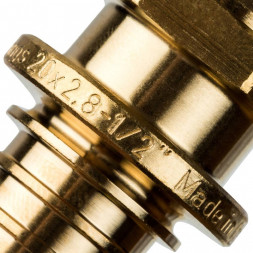 SFA-0001-002012 STOUT Переходник с наружной резьбой 20xR 1/2  для труб из сшитого полиэтилена аксиальный (340001H042028B)