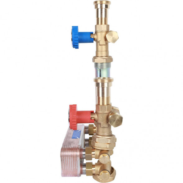 SDG-0038-182501 STOUT Насосная группа с теплообменником 18 пластин, без насоса в теплоизоляции