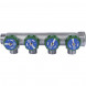 SMB-6850-341204 STOUT Коллектор регулирующий 3/4 , 4 отвода 1/2 под компрессионный фитинг для полимерных труб
