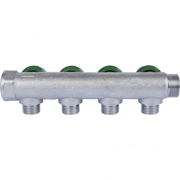 SMB-6850-341204 STOUT Коллектор регулирующий 3/4 , 4 отвода 1/2 под компрессионный фитинг для полимерных труб